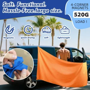 Outdoor Magnetic Bath Towel for Changing Clothes Extra Large Absorbent Quick Dry Beach Towel Portable Travel Swimming Towels