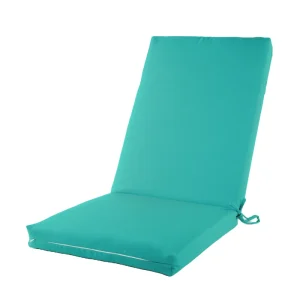 Outdoor Patio Chair Cushions with Straps Water-Resistant Tufted Square Furniture Highback Cushion Floor Pillow Office Chairs Pad