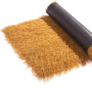 Outdoor Pavilion Courtyard Carpet Yellow Artificial Grass Lawn Simulation Thatched Roof Straw Artificial Grass