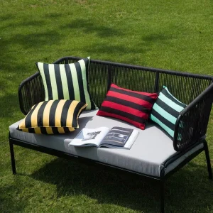 Outdoor Pillows & Cushions Striped Print Patio Cushions Outdoor Sofa Chair Waterproof Cushion Cover