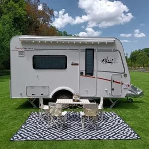 Outdoor Rug 5×8 ft Waterproof Reversible Patio Plastic Straw Rugs for Decor Clearance Outside Large RV Camping Area Carpet Mat