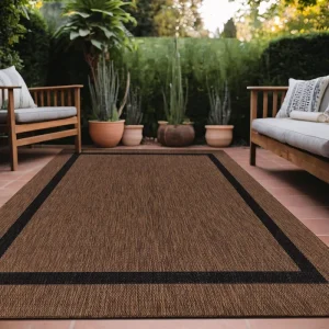 Outdoor Rug 9×12 Washable Outside Carpet for Indoor Patio Porch Waterproof Easy Cleaning