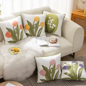 Outdoor Sofa Cushion Square Decorative Throw Pillow Covers Sofa Cushion Back Support for Living Room