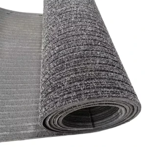 Outdoor Three Stripe Polyester Carpet Weather Resistant Eco-Friendly Non-Slip Soundproof Cushioned for Terrace and Car Use