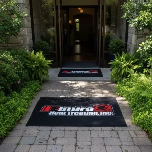 Outdoor Waterproof Custom Logo Rubber Mat Anti Slip Weatherproof Floor Mat