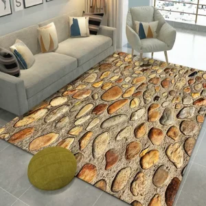 Outdoor Waterproof UV Resistant Crystal Velvet Carpet for Patio Anti Slip Durable Heavy Duty Crystal Velvet Carpet