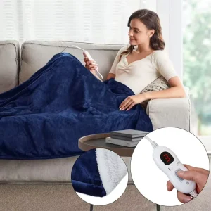 Overheat Protection Wearable Heated Blanket Electric Throw 110v 220v Electric Blankets Removable Washable for Winter