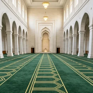 Oversize Machine Printed Mosque Church Carpet Anti-slip Custom Pattern Worship Floor Rug Direct From Carpet Factory