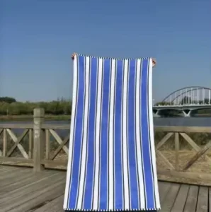 Oversized Extra Large Towel Custom Jacquard Printed Striped Bath Towel Beach Towel