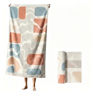 Oversized Sand Free Beach Towel Quick Dry Microfiber Soft Lightweight Pool Towel Custom Logo
