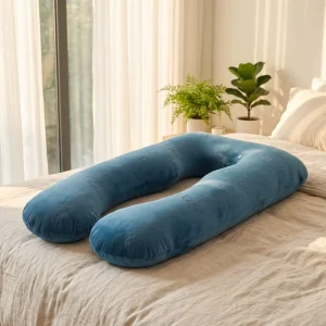 Oversized U Shape Pregnancy Pillow with Soft Hypoallergenic Polyester Filling Removable Breathable Cover Custom Colors