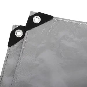 PE Tarpaulin Coated Waterproof Rainproof Outdoor Cover Yarn Dyed Mesh Fabric For Bags PE Luggage Blackout Feature Weft Canvas