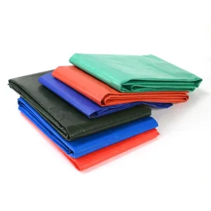 PE Tarpaulin Eco-Friendly Waterproof Woven Ripstop in Roll Packing Blue Sheet for Car & Home Textile