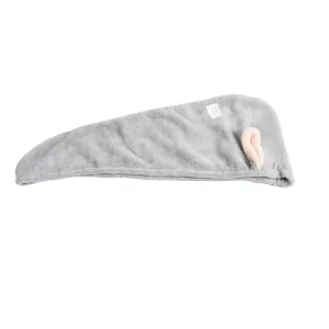 PEVA Hair Towel Quick Dry Salon Drying Cap Turban Absorbent Twist Button Woven Bath Towel Modern All Seasons Home Use