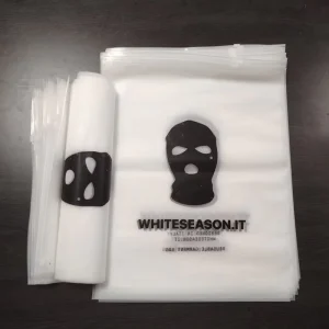 PLA Gravure Printed Recycled Materials Frosted Zipper Bags for Clothing and T Shirts Packaging with Custom Logo