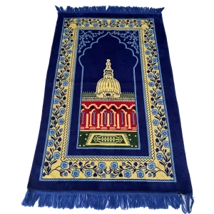 PM176 Cotton Islamic Prayer Rug Namaz Sajjadah Muslim Namaz Seccade Turkish Prayer Mat Thick High Quality