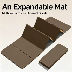 POE Foldable Yoga Exercise Mat Non Slip Silent Shock Absorbing Portable Pad for Home Fitness Student Dorm Resting and Sleeping