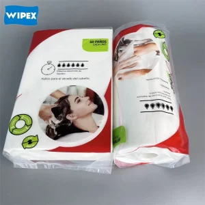 PP Cellulose Non woven Hair Drying Towels Hair Salon Water Absorbent Towel Disposable Hair Dry Towel Used by Barber