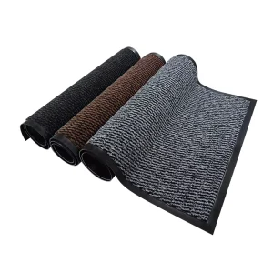 PP Dirt Trapper Door Barrier Mat TPE Anti Slip Cut Pile Vinyl Backed Indoor Outdoor Front Doormat