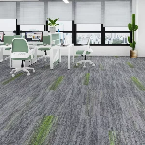 PP Modular Interlocking Puzzle Pattern Modern Adult Office Carpet Commercial Hotel Cushioned Non Slip Pet Friendly Home