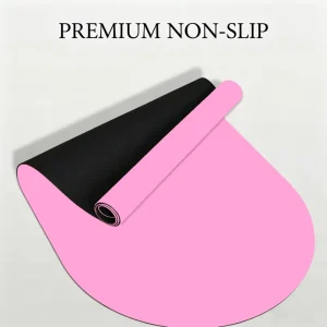 PU 5mm Oval Yoga Mat Professional Anti Slip Shock Absorbing Exercise Mat Women Home Fitness Workout Mat