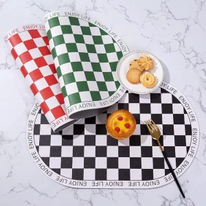 PU Leather Placemat Heat Insulation Anti Scald Waterproof Oil Proof Mat Western Style Classical Placemat Coaster Plate Pot Mat