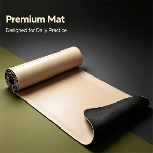 PU Natural Rubber Workout Mat Custom Print Color Anti Tear Mat Bulk Supply