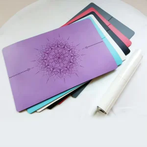 PU Non Slip Breathable Yoga Exercise Mat with Plank Support for Knee Elbow Use 60x40cm Multiple Colors ZY Brand