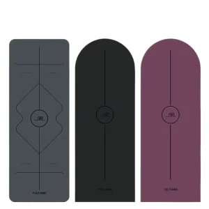 PU Rubber Yoga Mat Shock Absorbing Silent Widened Sound Insulating Exercise Mat for Women Fitness Training Gear