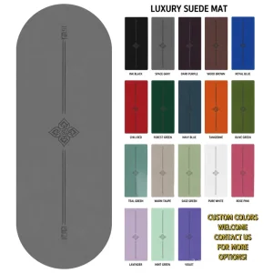PU+Natural Rubber Yoga Mat Oval Arc Edge High Grip Anti slip Wear Resistant Professional Fitness Exercise Mat