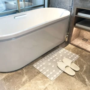 PVC Anti Slip Bathroom Mat Solid Pattern Bath Mat Bathtub Anti Fall Massage Home Foot Mat for Hotels Home Use