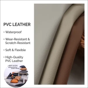 PVC Artificial Leather Wear Resistant for Sofa Upholstery Pillow