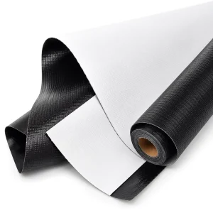 PVC Coated Tarpaulin Reinforced Yarn Base Fabric Roll Waterproof PVC Flex Banner Material for Outdoor Use Factory