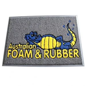 PVC Coil Logo Mat Customized Modern Heavy Duty Entrance Floor Rug Easy Clean Anti Slip Outdoor Machine Made Home Car Eco 1 Piece
