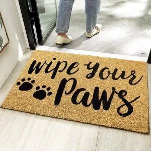 PVC Coir Door Mat Indoor Outdoor Welcome Mat Front Doormat Rugs Anti Slip Entrance Carpet Coco Coir Door Mats