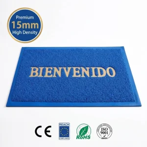 PVC Door Mat Outdoor Waterproof Coil Spaghetti Noodle Low Profile Welcome Entrance Mat for Heavy Traffic Area