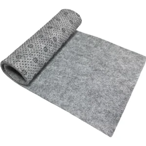 PVC Dots Coated Tufted Anti slip Polyester Nonwoven Felt Home Carpet Rug Pads with Anti slip Backing Area Rug Padding