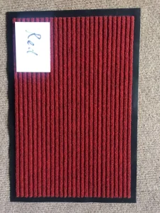 PVC Double Stripe Entrance Floor Mat Non Slip Door Mat Dirt Trapper Commercial Custom Stripe Mat