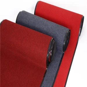 PVC Double Stripe Machine Made Modern Door Mat Entrance Floor Mat Non Slip Waterproof Eco Friendly Dirt Trapper Commercial