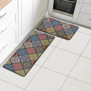 PVC Leather Waterproof Runner Rug Office Standing Mat Foam Cushioned Comfort Doormat
