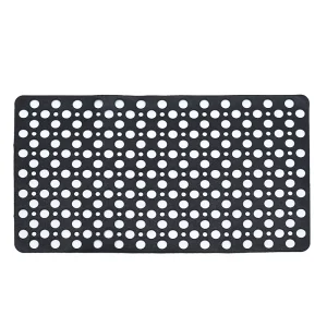 PVC Material Bathroom Non slip Suction Cup Toilet Foot Mat Bath Mat Anti drop Eco Friendly Solid Pattern Does Not Shift Massage
