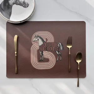 PVC Non slip High end Placemat Washable Waterproof and Oil proof Table Mat & Coffee Pad for Restaurant and Dining Room