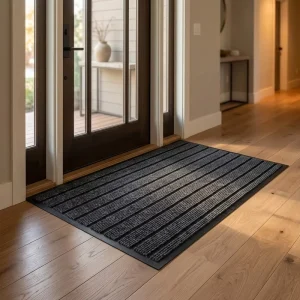 PVC Seven stripe Door Mat Non Slip Waterproof PVC Door Mat for Indoor and Outdoor Home and Hotel Use