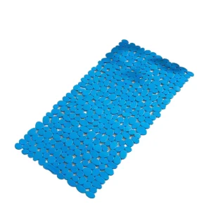 PVC Solid Bath Mats 27×14 Inch Washable Non Slip Suction Cups for Shower and Bathtub