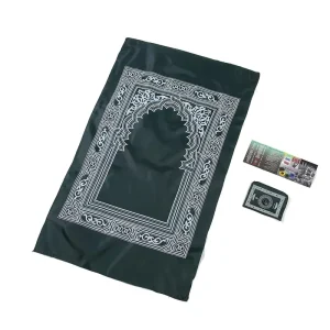 Padded Prayer Mat Custom Logo Anti-slip Praying Carpet With Compass
