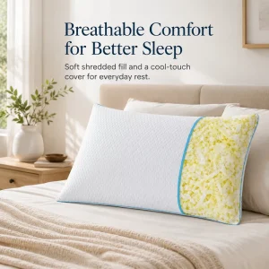Pain Relief Bamboo Fiber Cover Cooling Memory Foam Pillow Ergonomic Cervical Neck Orthopedic Shredded Bed Pillows