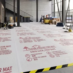 Paint Proof Protector Waterproof Temporary Flooring Over Carpet Floorgard Mat Padded Floor Covering