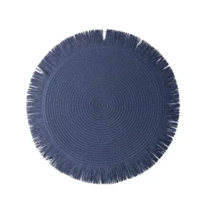 Paper Fringe Braided Round Placemats Table Mats Non-Slip Insulation Place Mats Tea Cup Pad Dining Table Decorations