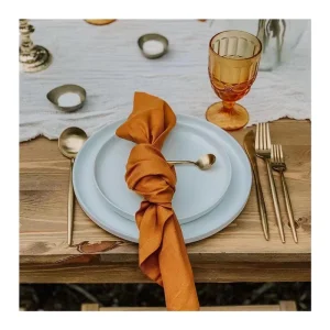 Party Restaurant Wedding Table Napkin Cotton Linen Napkin Cloth