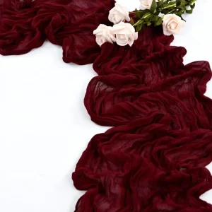 Pastoral Style Thin Solid Table Runner Wedding Party Decoration High end